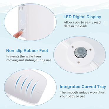 Baby Pet Scale Electronic Weighing Scale with Hold & Tare Function