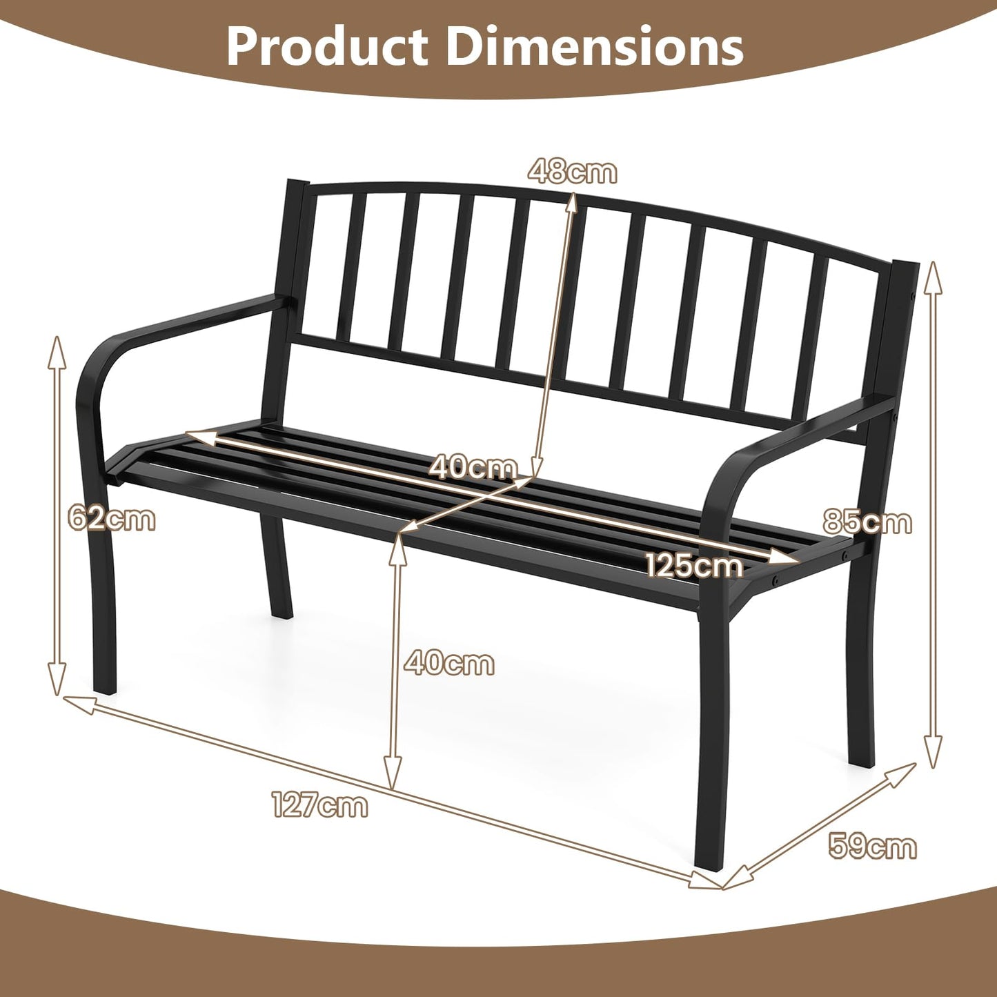 Outdoor Patio Park Backyard Lounger Chair Seats