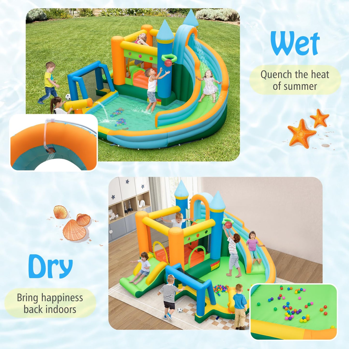 Blow Up Bounce House for Outdoor Indoor Play