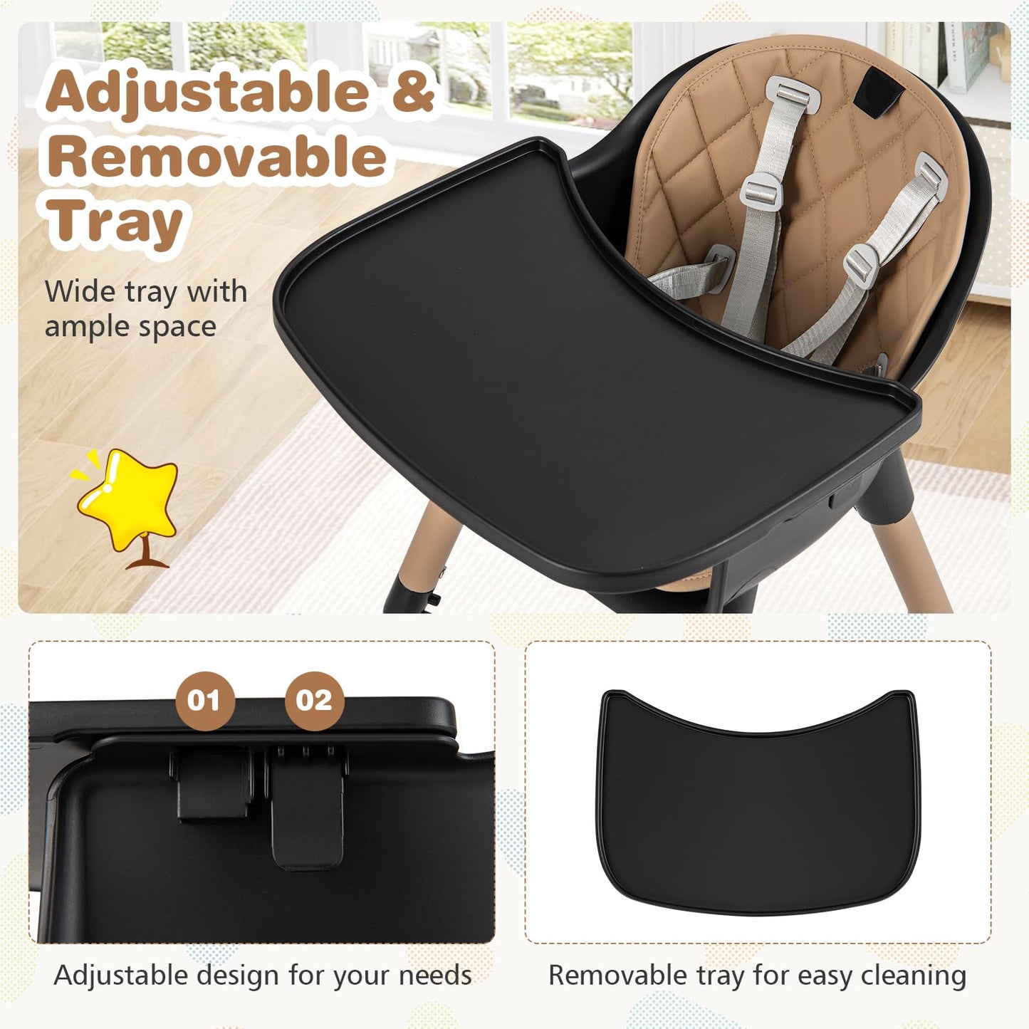 Convertible Baby High Chair