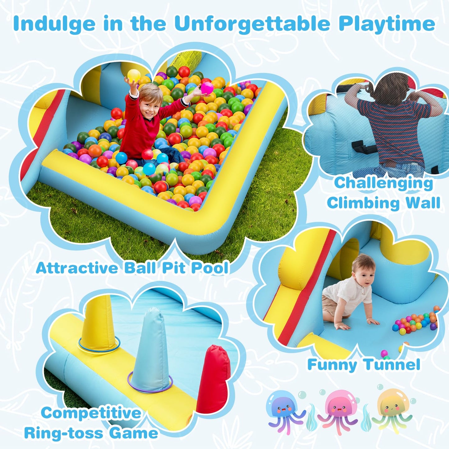 Children Blow Up Jumper for Indoor Outdoor