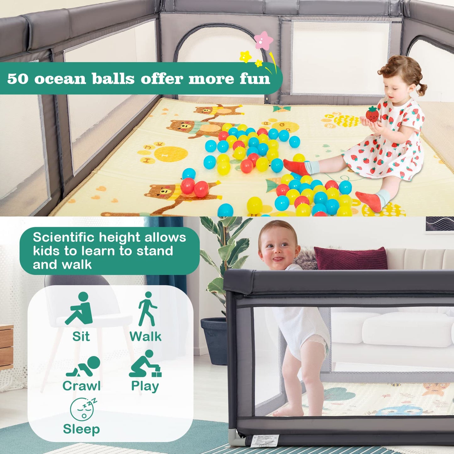 Baby Playpen for Babies and Toddlers
