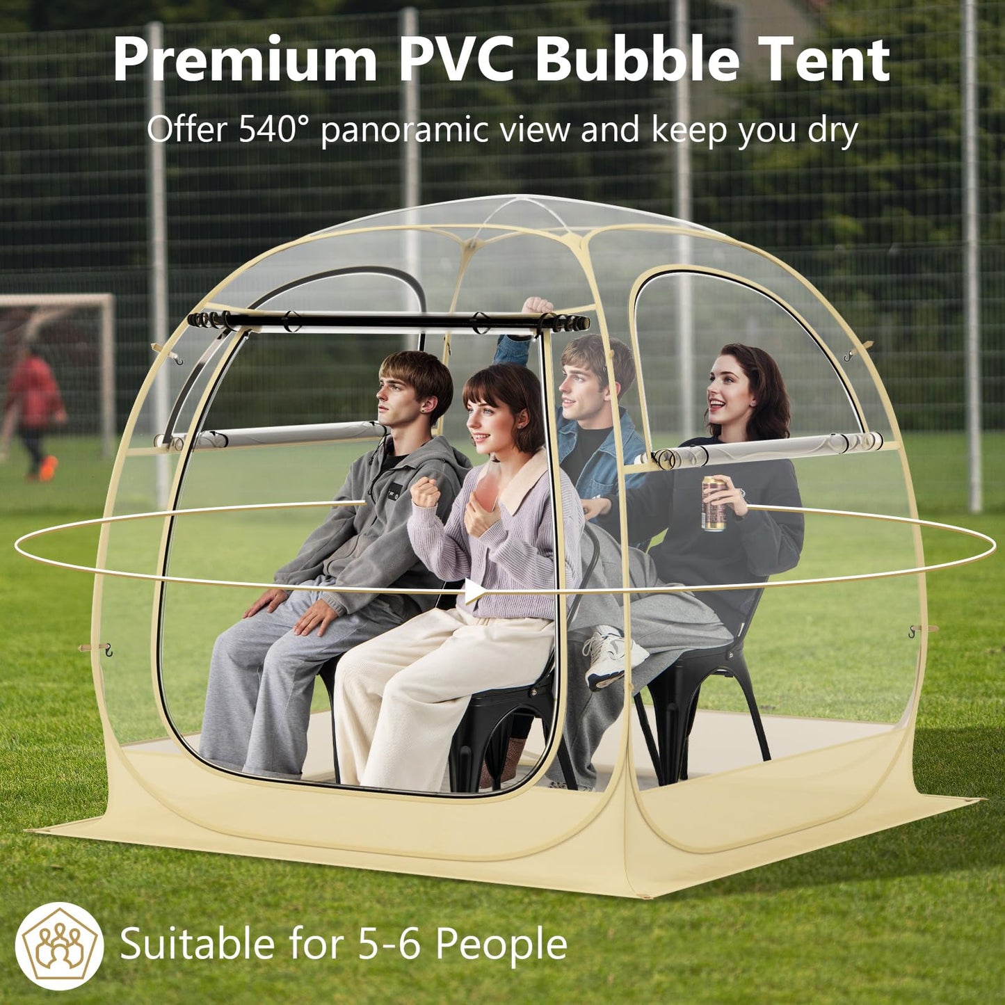 All Weather Clear Sport Shelter Dome House with Carrying Bag