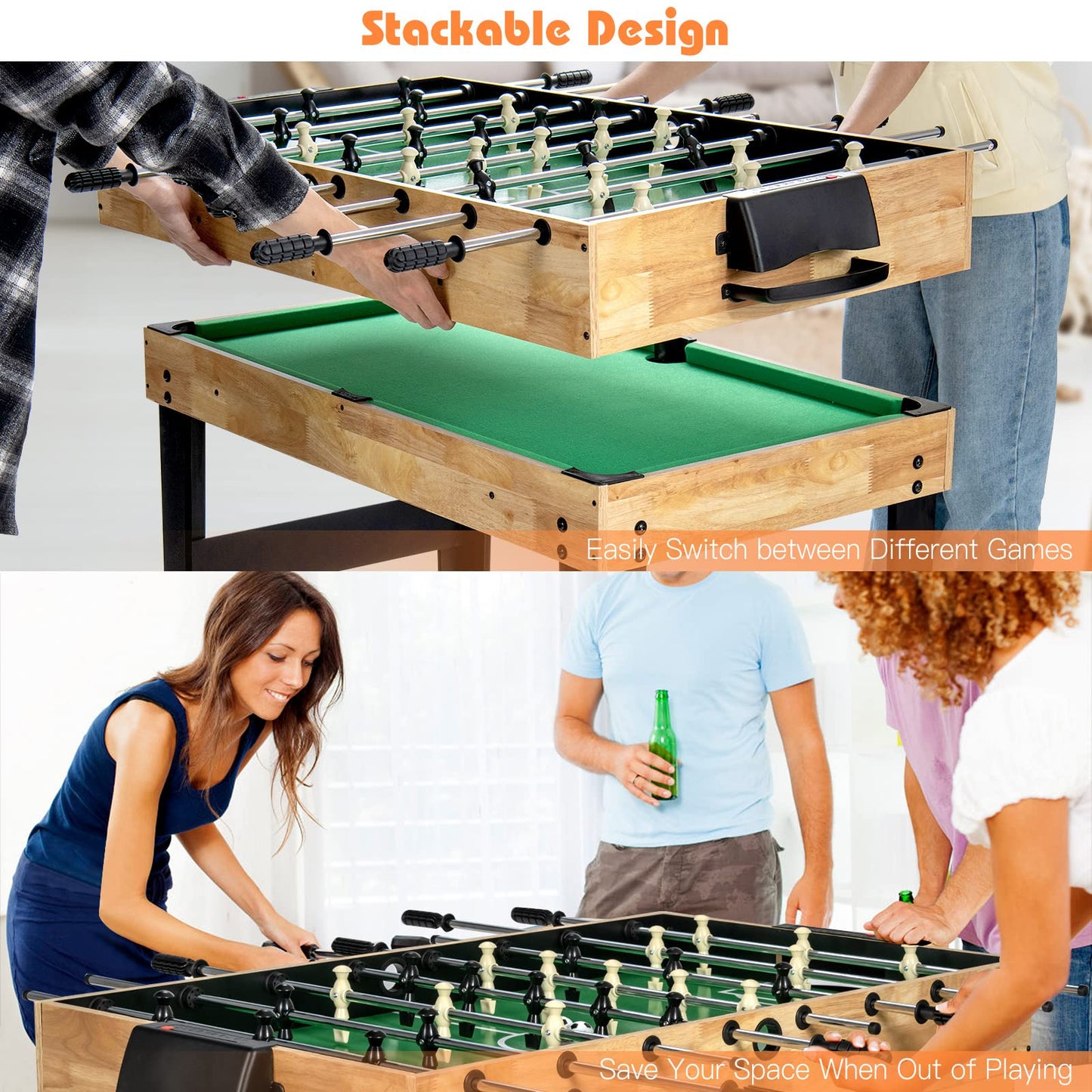 Combination Table Set with Foosball