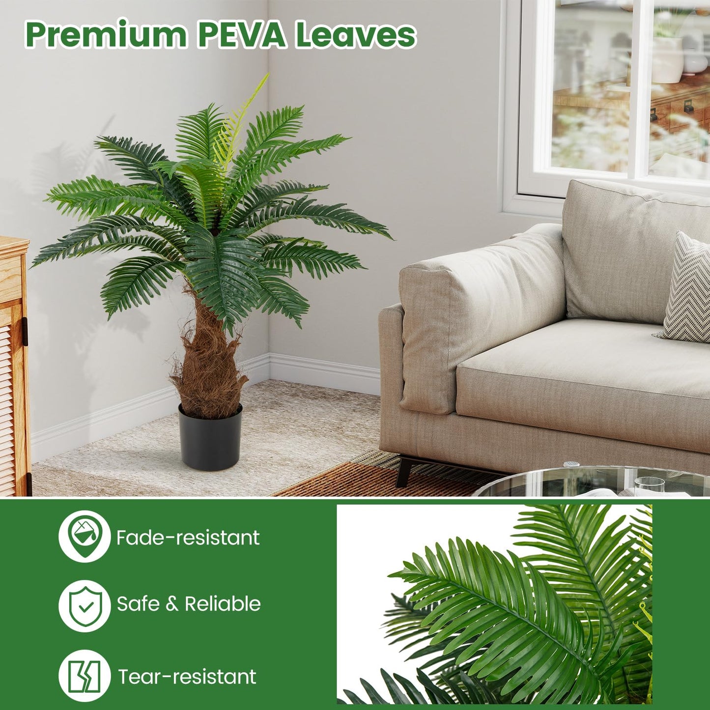 Artificial Cycas Tree 106 CM Palm Paradise Plant