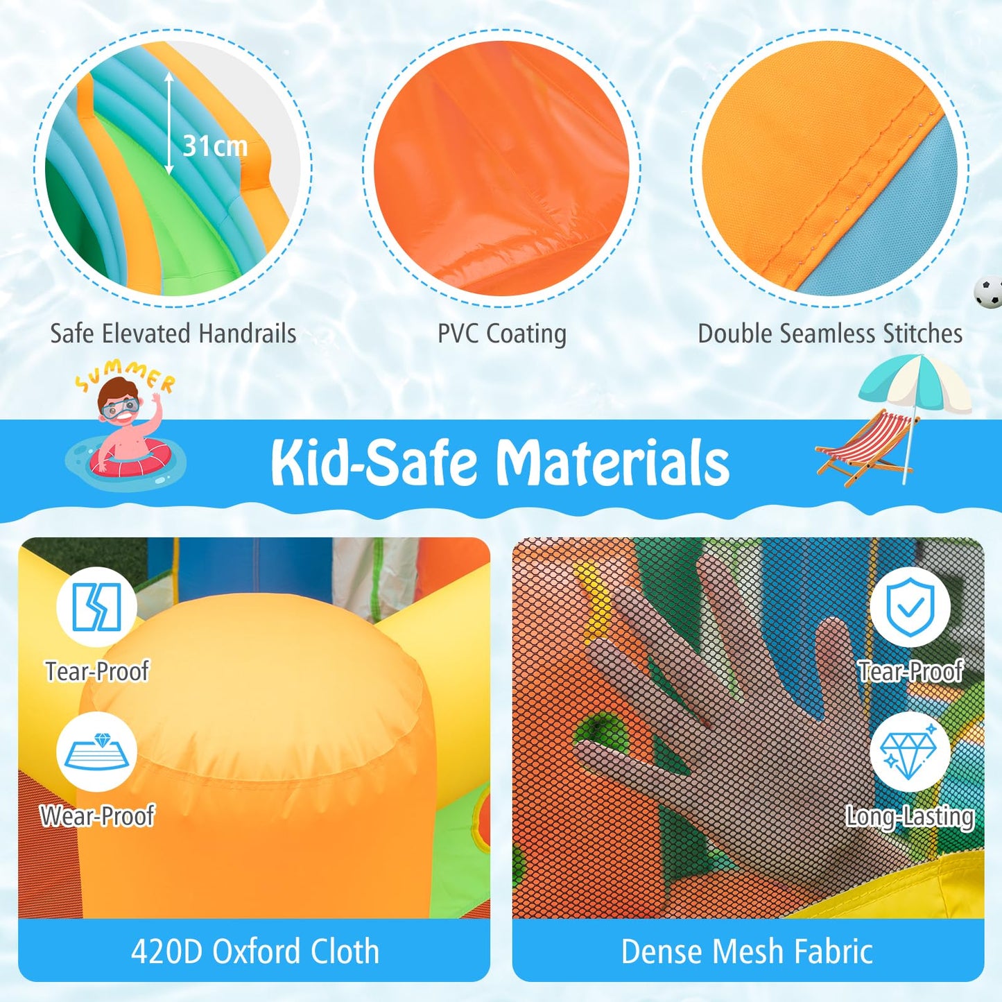 Blow Up Bounce House for Outdoor Indoor Play