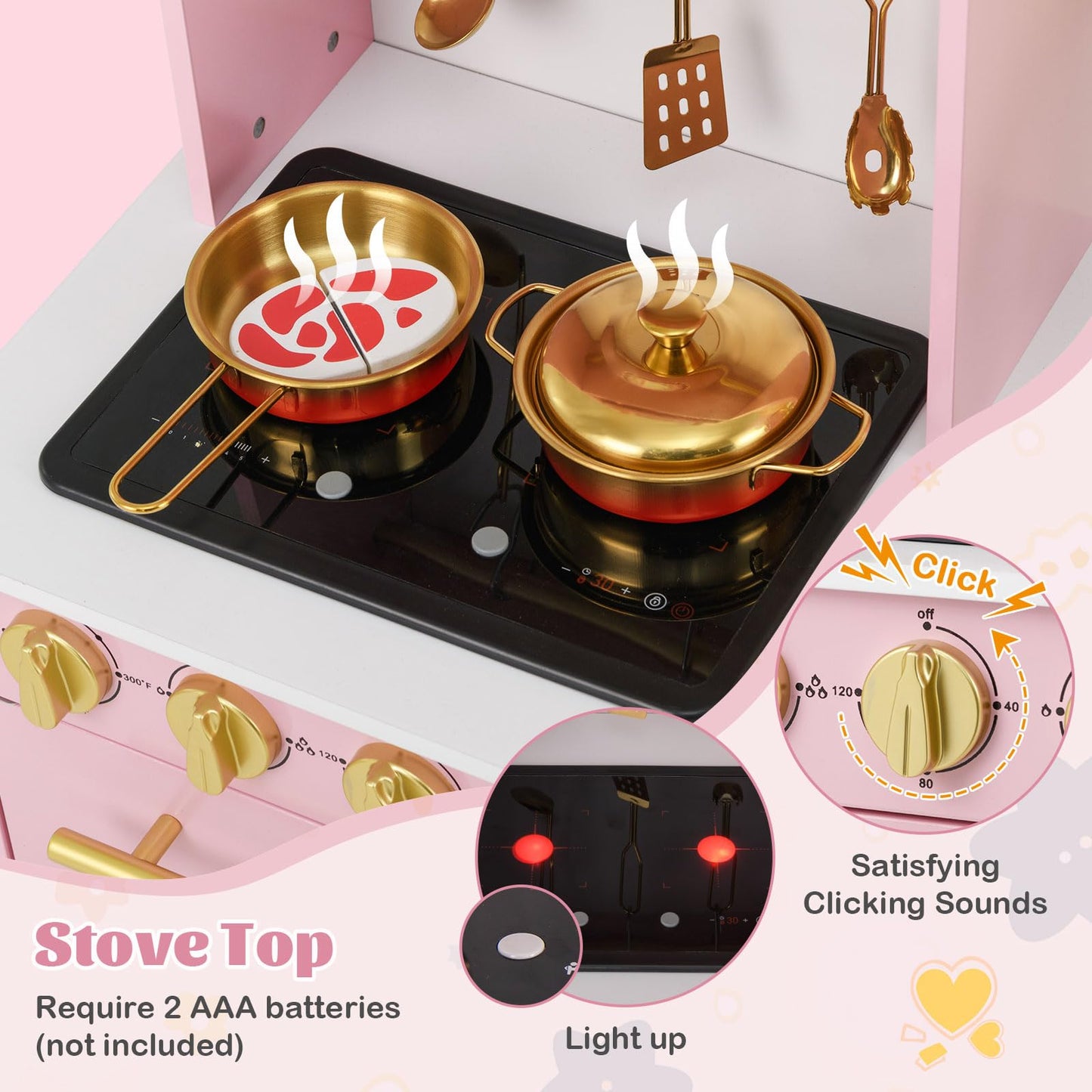 Pretend Play Kitchen with Sounds & Lights