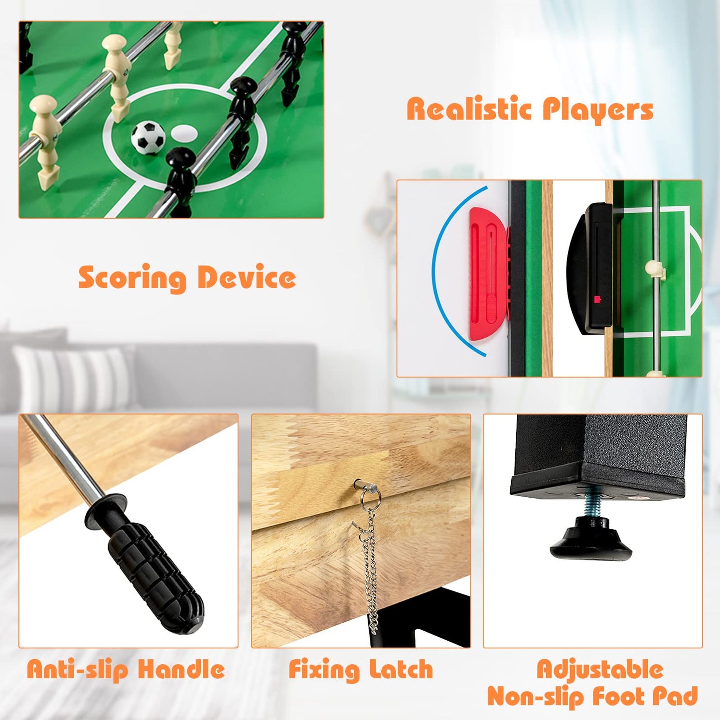 Combination Table Set with Foosball