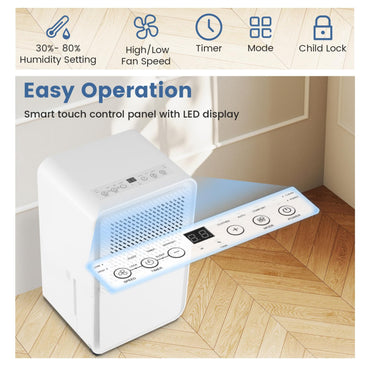 15 L Dehumidifier for Home with 4 Modes and 24H Timer