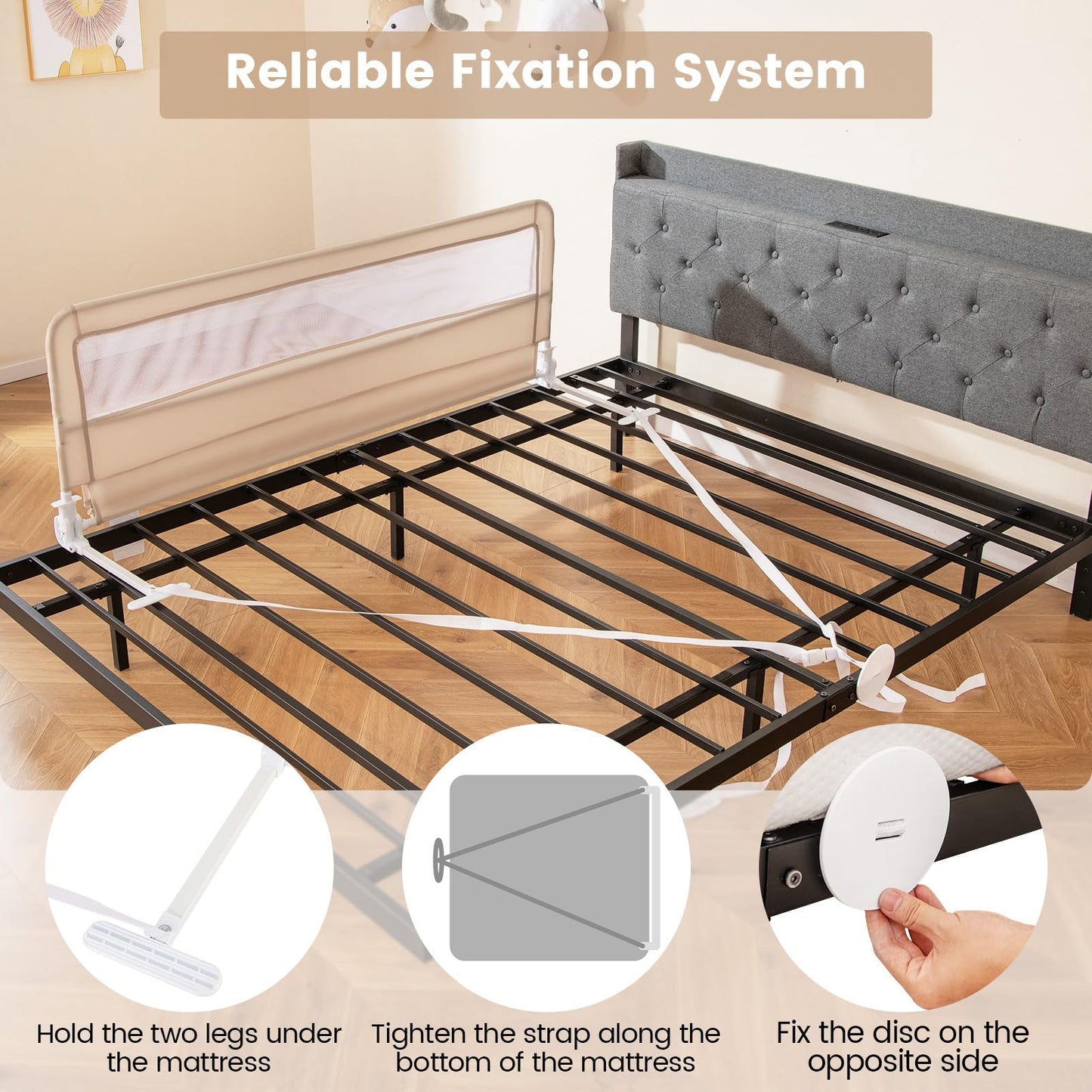 59'' Extra Long Bed Rails for Toddlers
