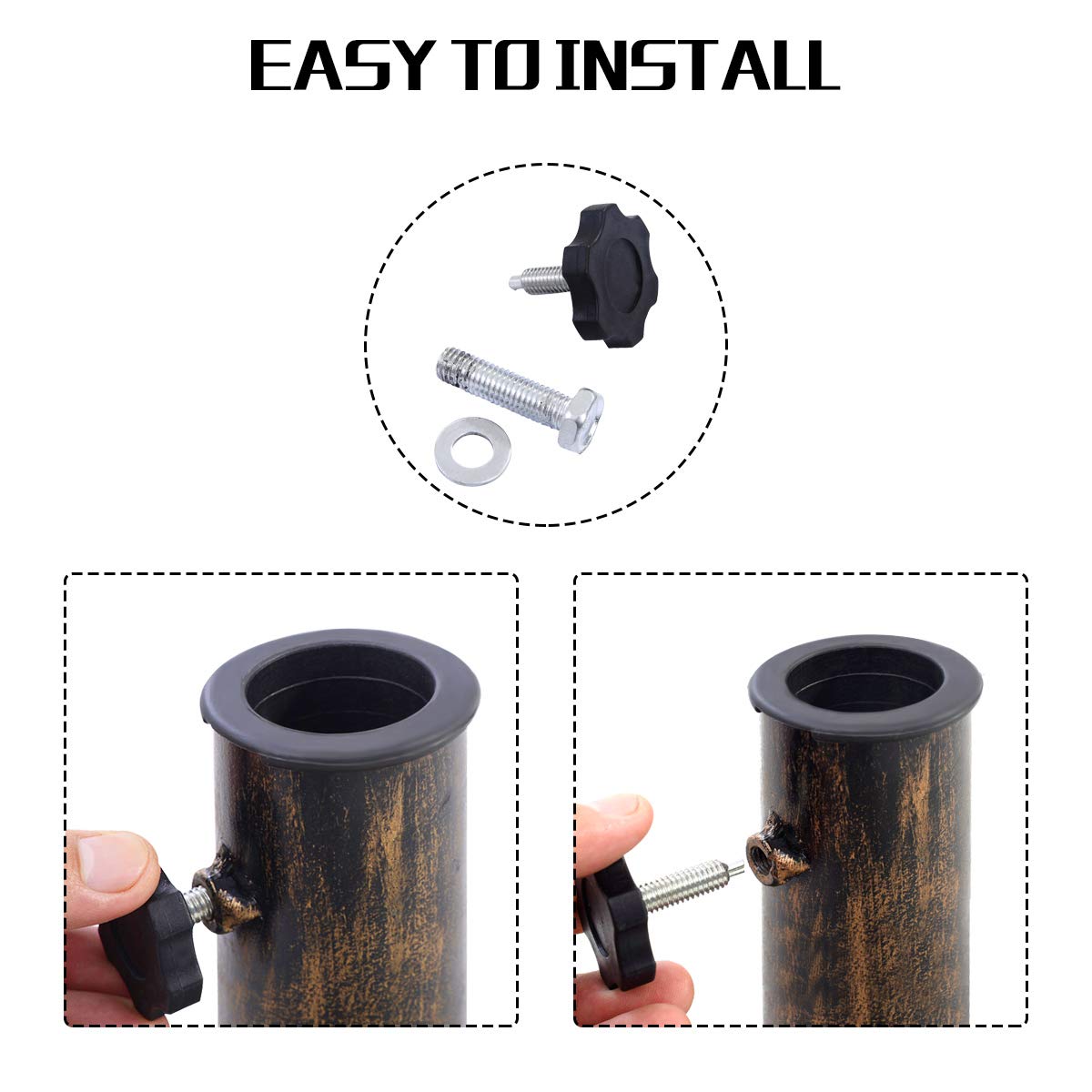 11KG Round Umbrella Base Stand with Premium Cast Iron