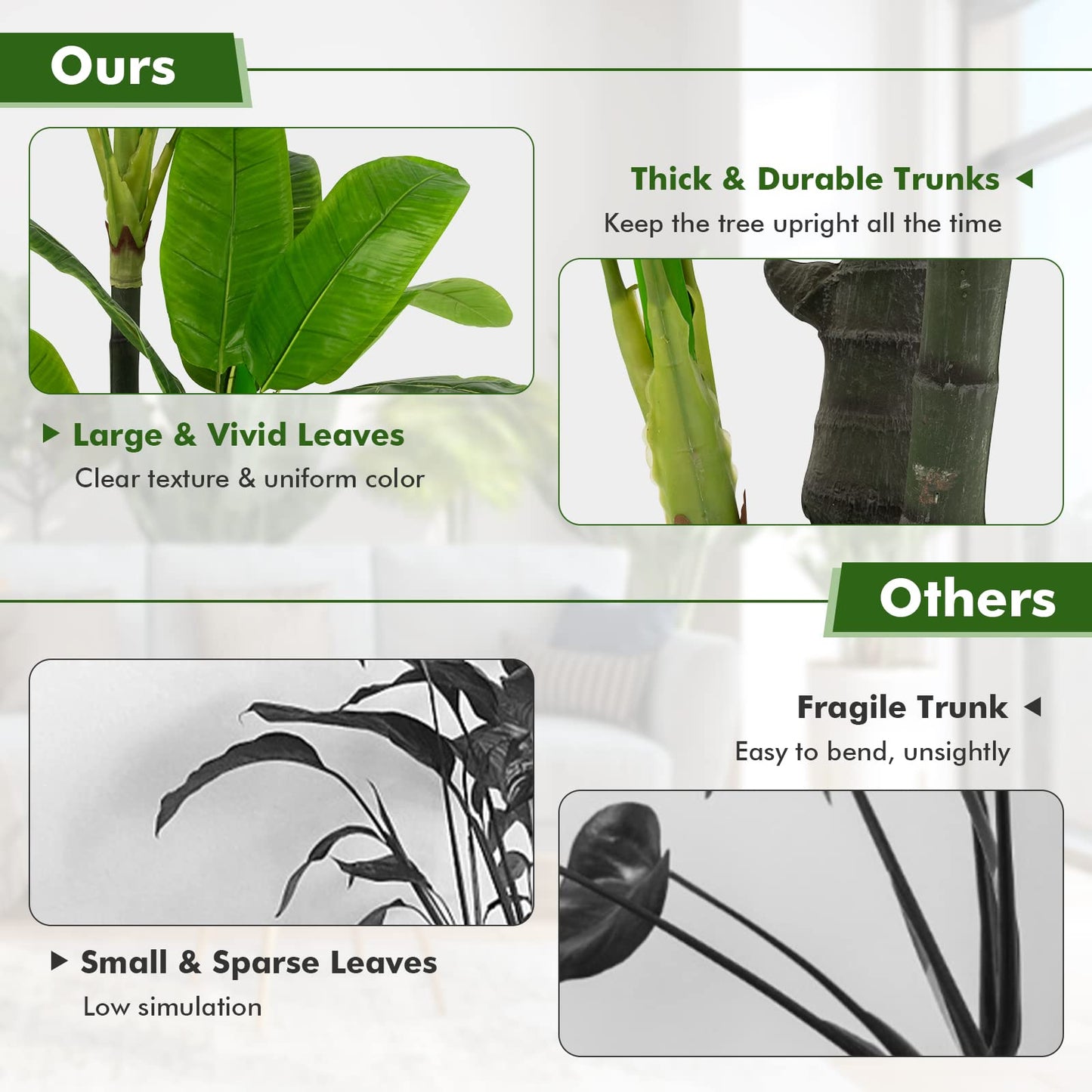 150cm Artificial Bird of Paradise Tree with Pot