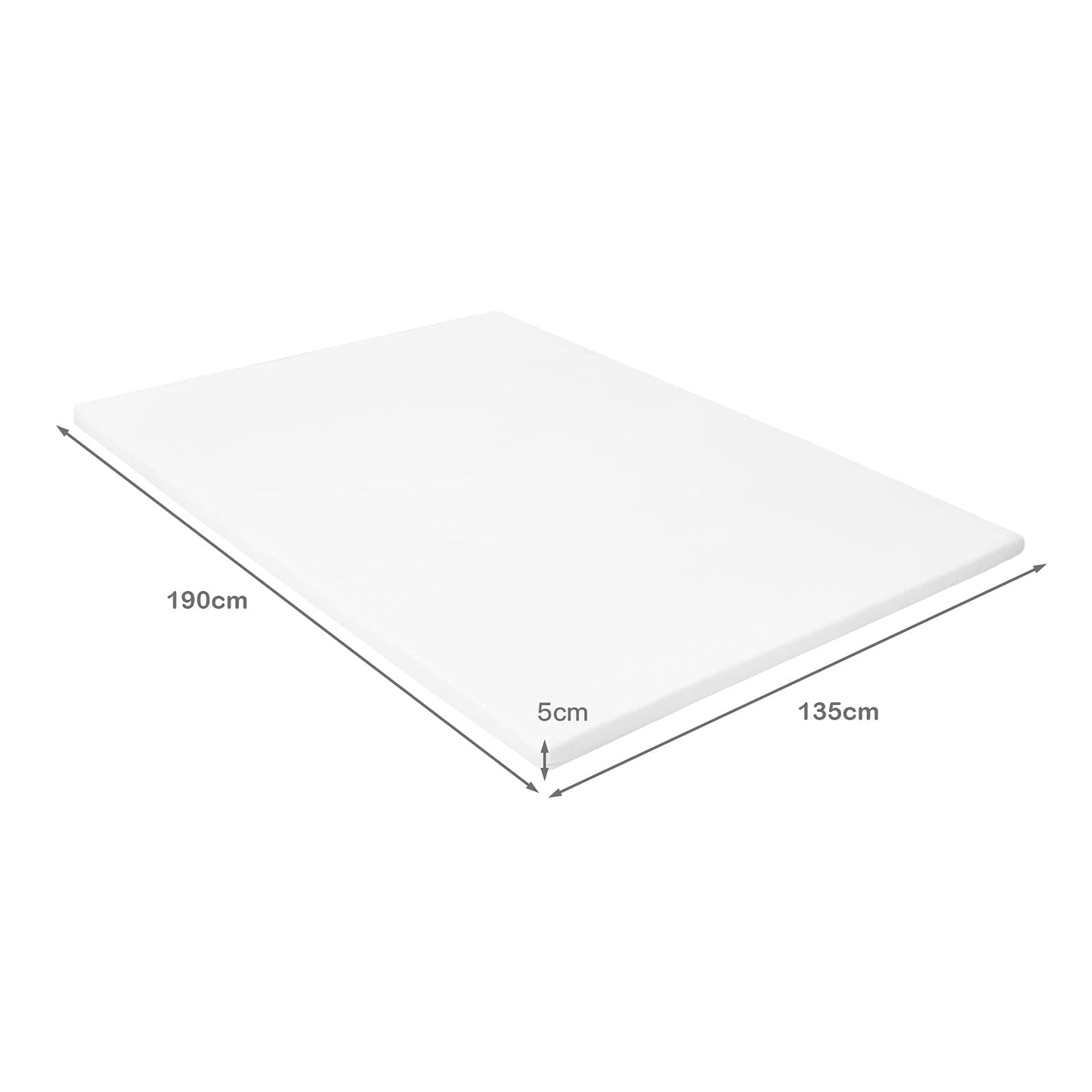 Memory Foam and Pressure Relief Mattress Topper with Washable Cover