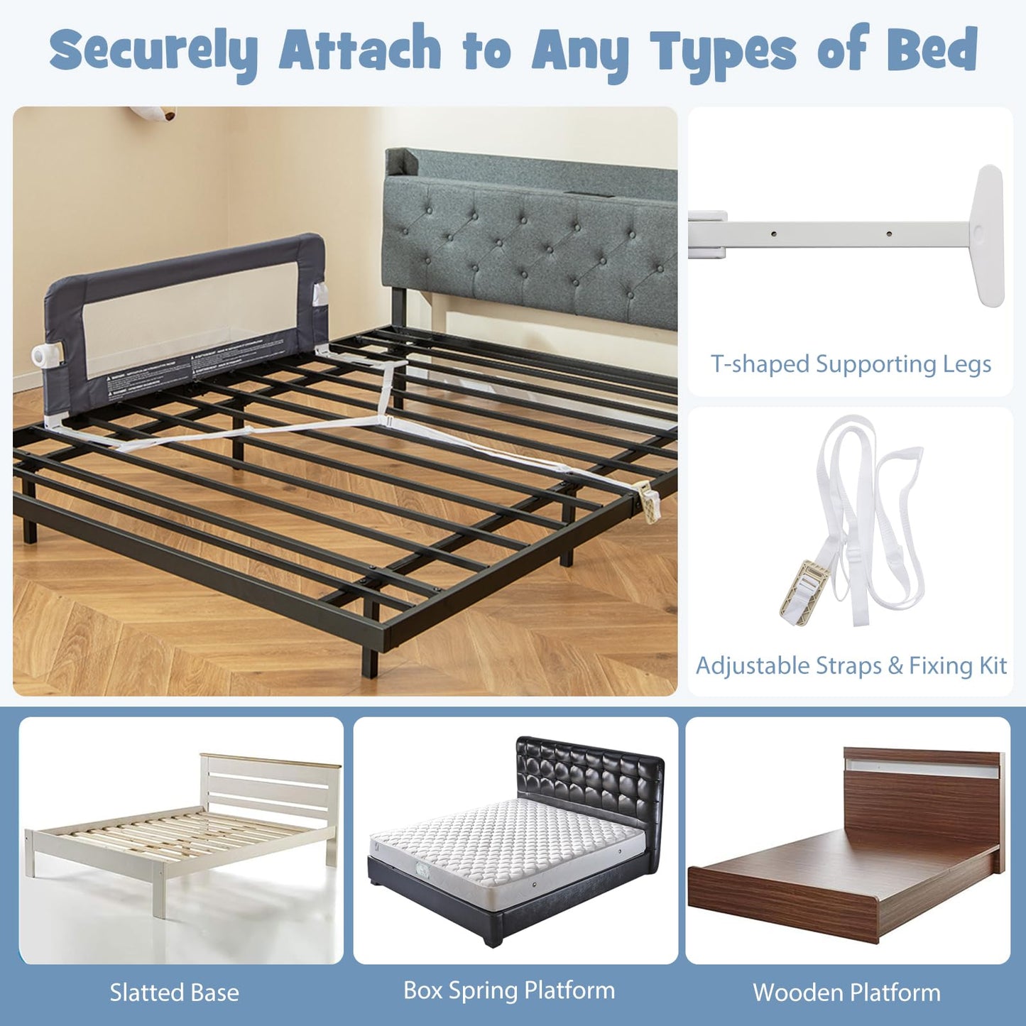 Swing Down Toddler Safety Beds Guard