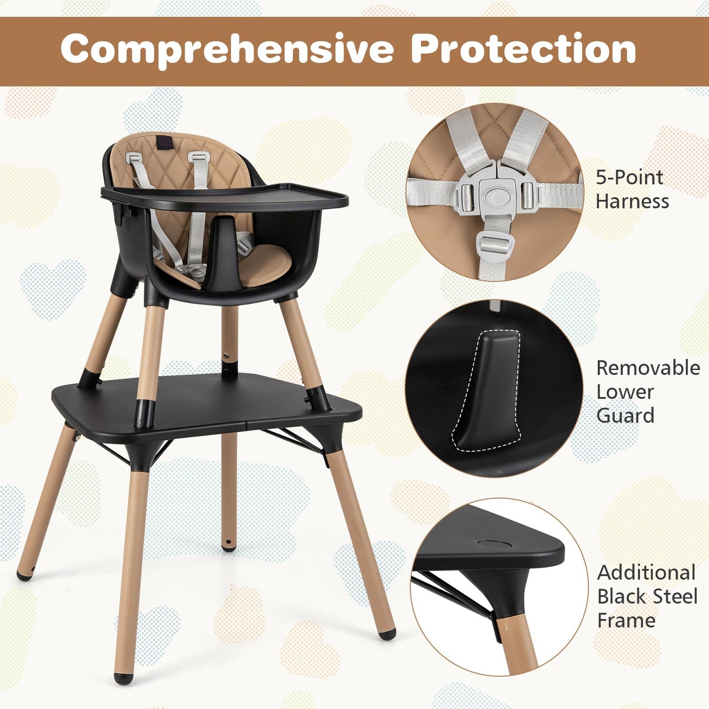 Convertible Baby High Chair