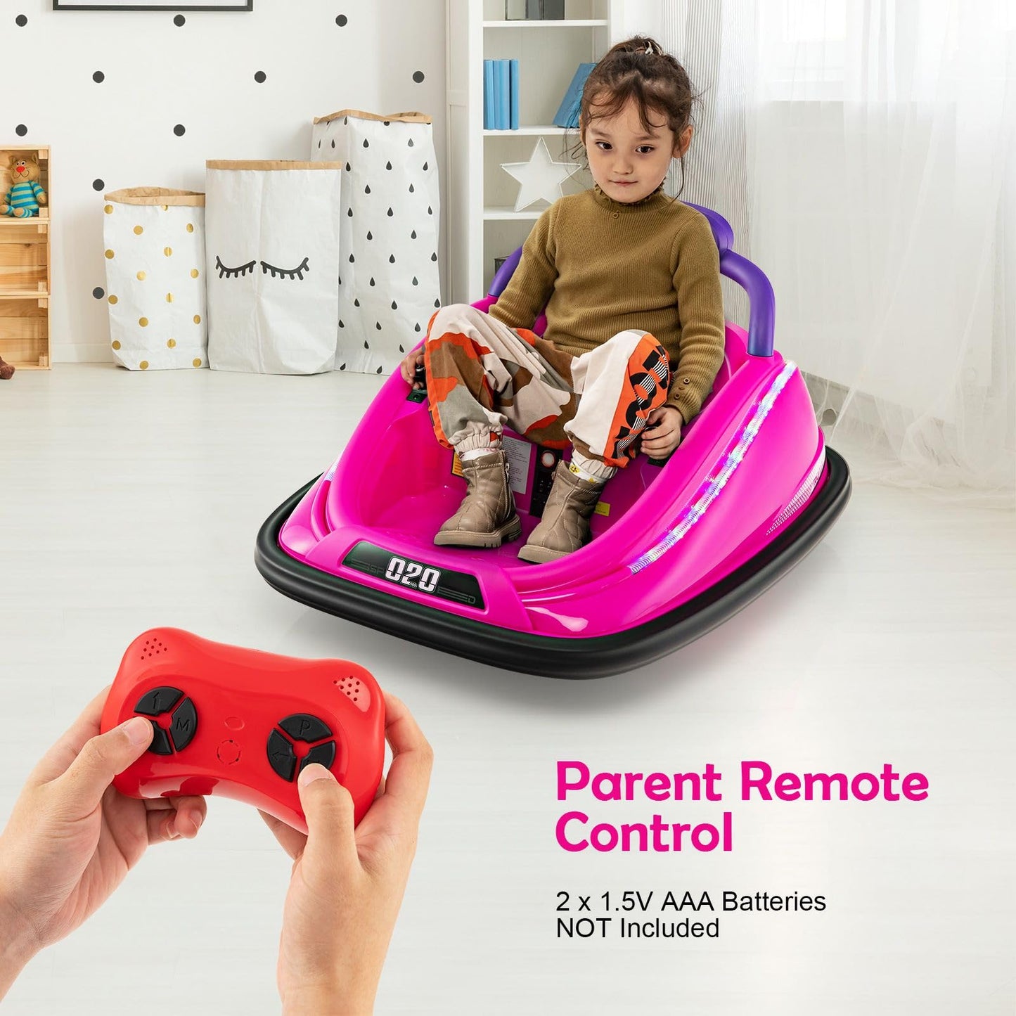 Electric Bumper Car with Remote Control for Kids