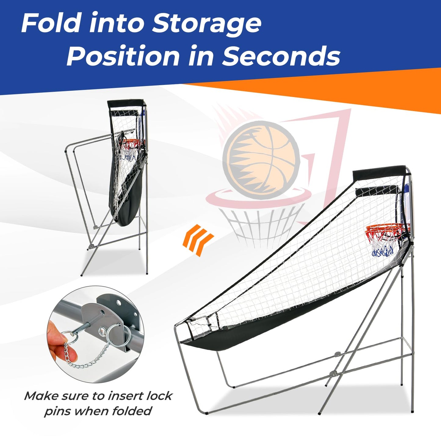Basketball Arcade Game Indoor for 2 Players