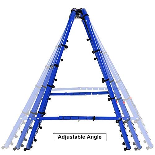 Giantex Football Training Net Double Sided Football Rebounder Adjustable Soccer Target Goal for Kids and Children to Practice