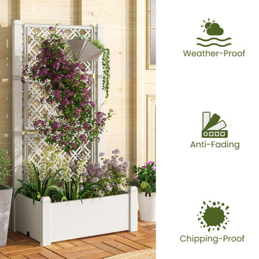 GiantexUK Garden Planter with Adjustable Trellis