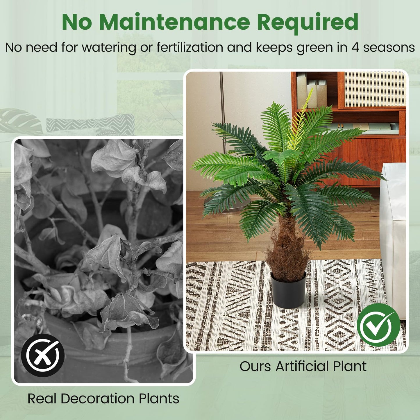 Artificial Cycas Tree 106 CM Palm Paradise Plant