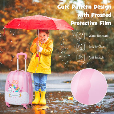 12'' Backpack 16'' Suitcase Children Boys Girls Travel School Trolley Case