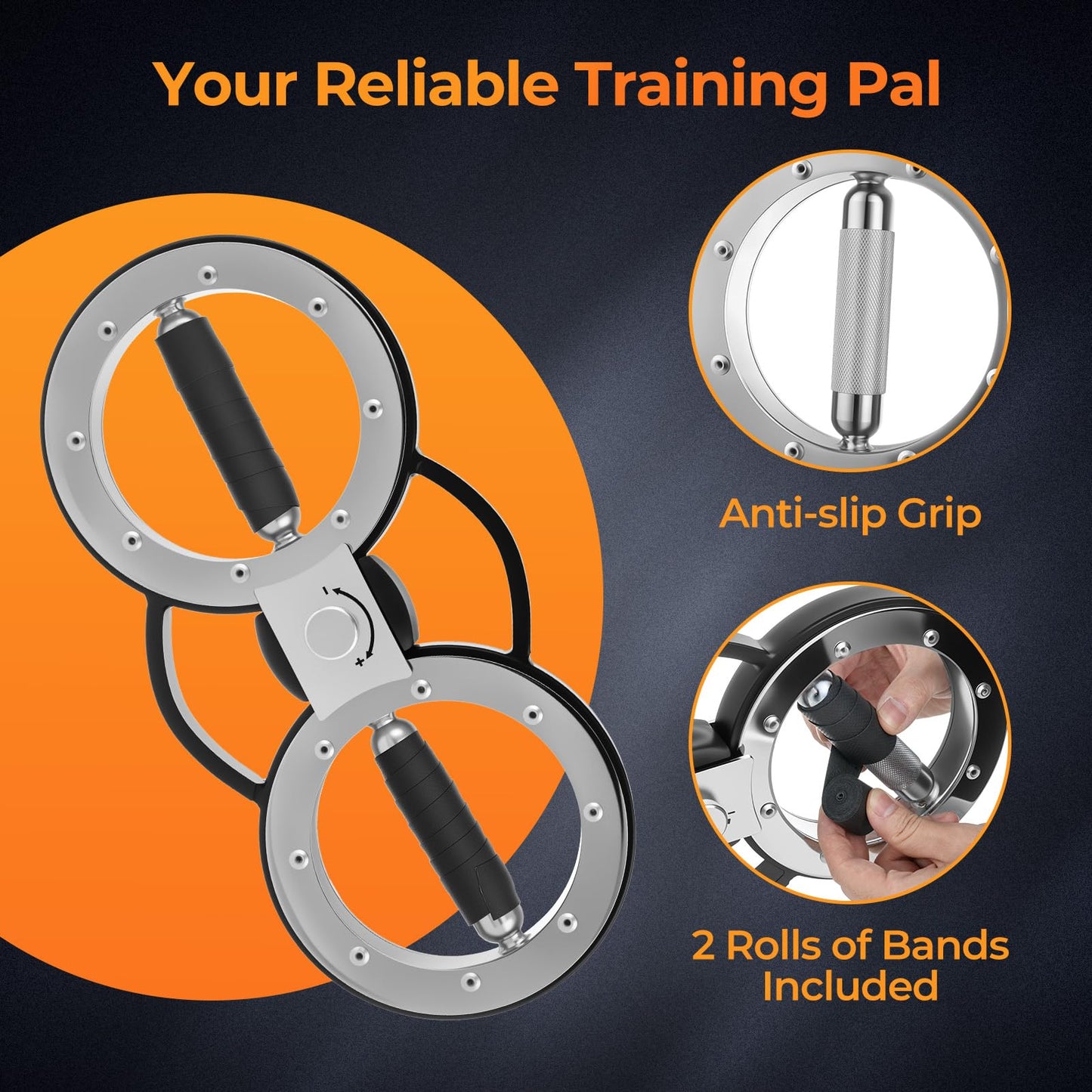 Arm Workout Equipment with Adjustable Resistance for Men and Women