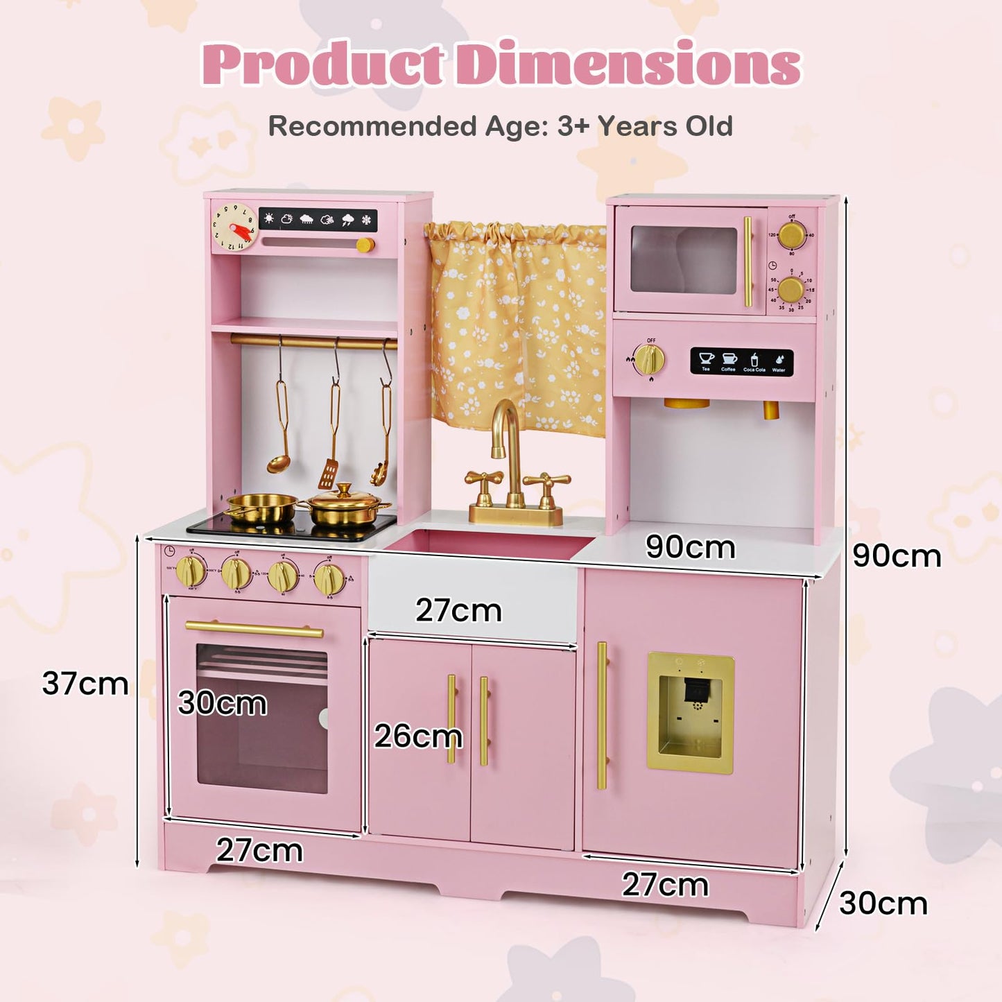Pretend Play Kitchen with Sounds & Lights