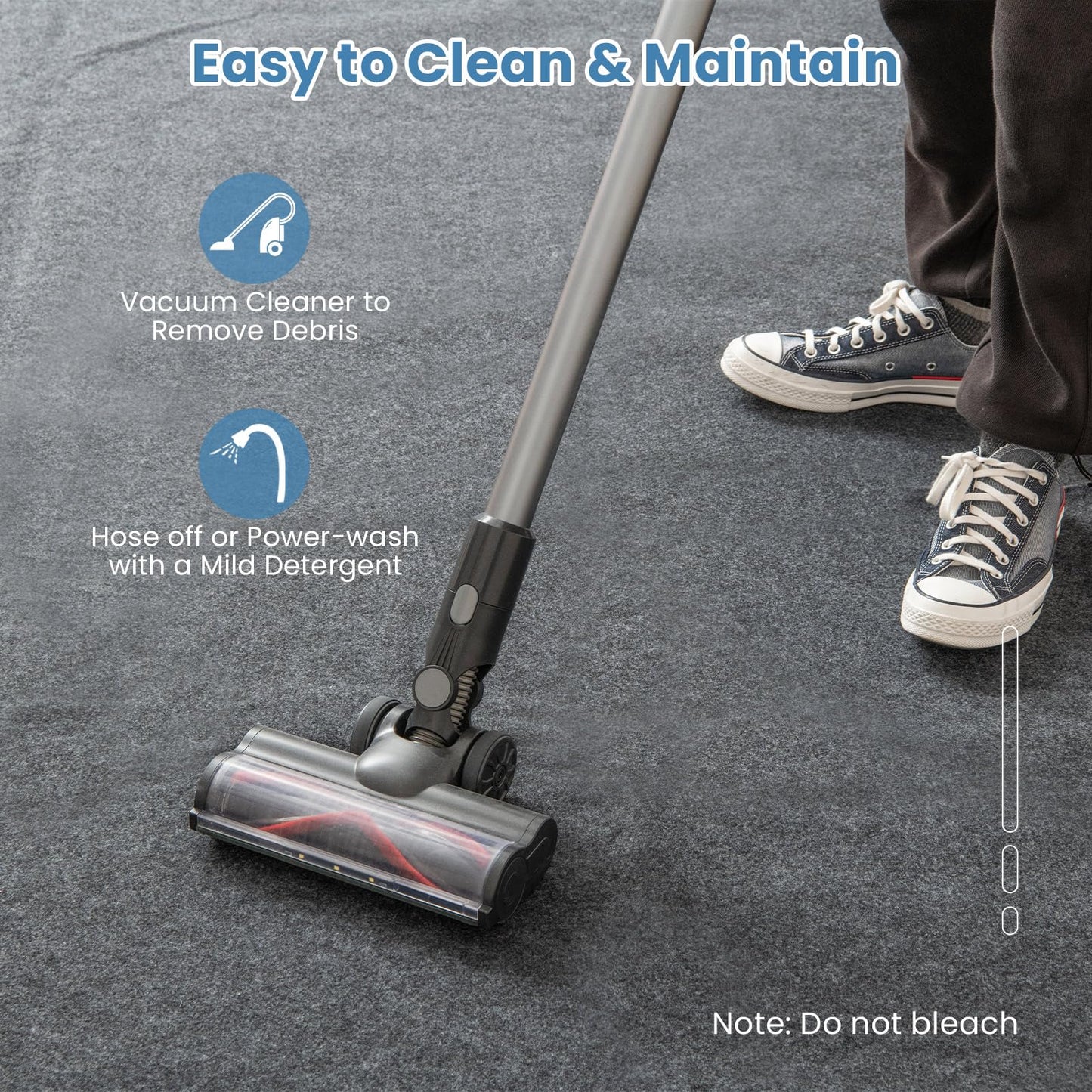 Absorbent Oil Spill Parking Mat Includes Double Sided Tape