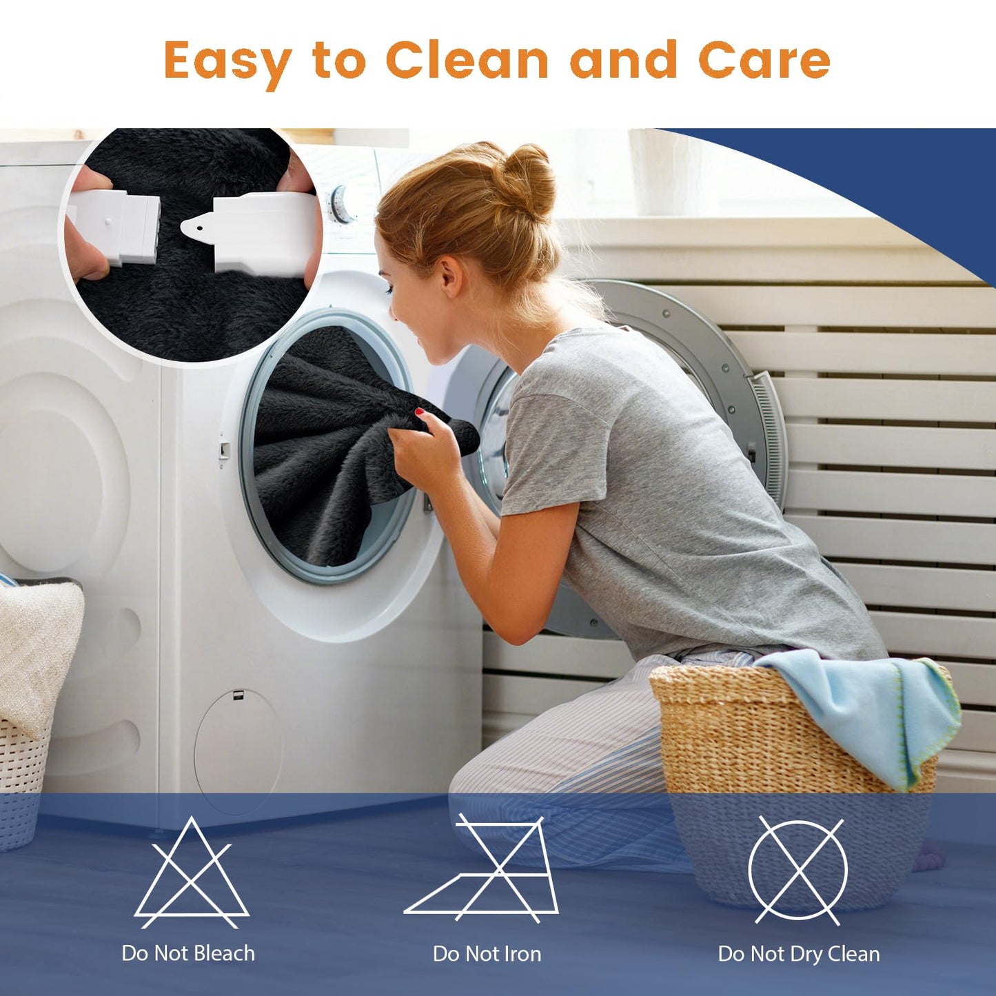 Electric Heated Blanket Throw with 10 Heat Settings