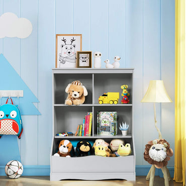 Kids Bookshelf and Toy Organizer