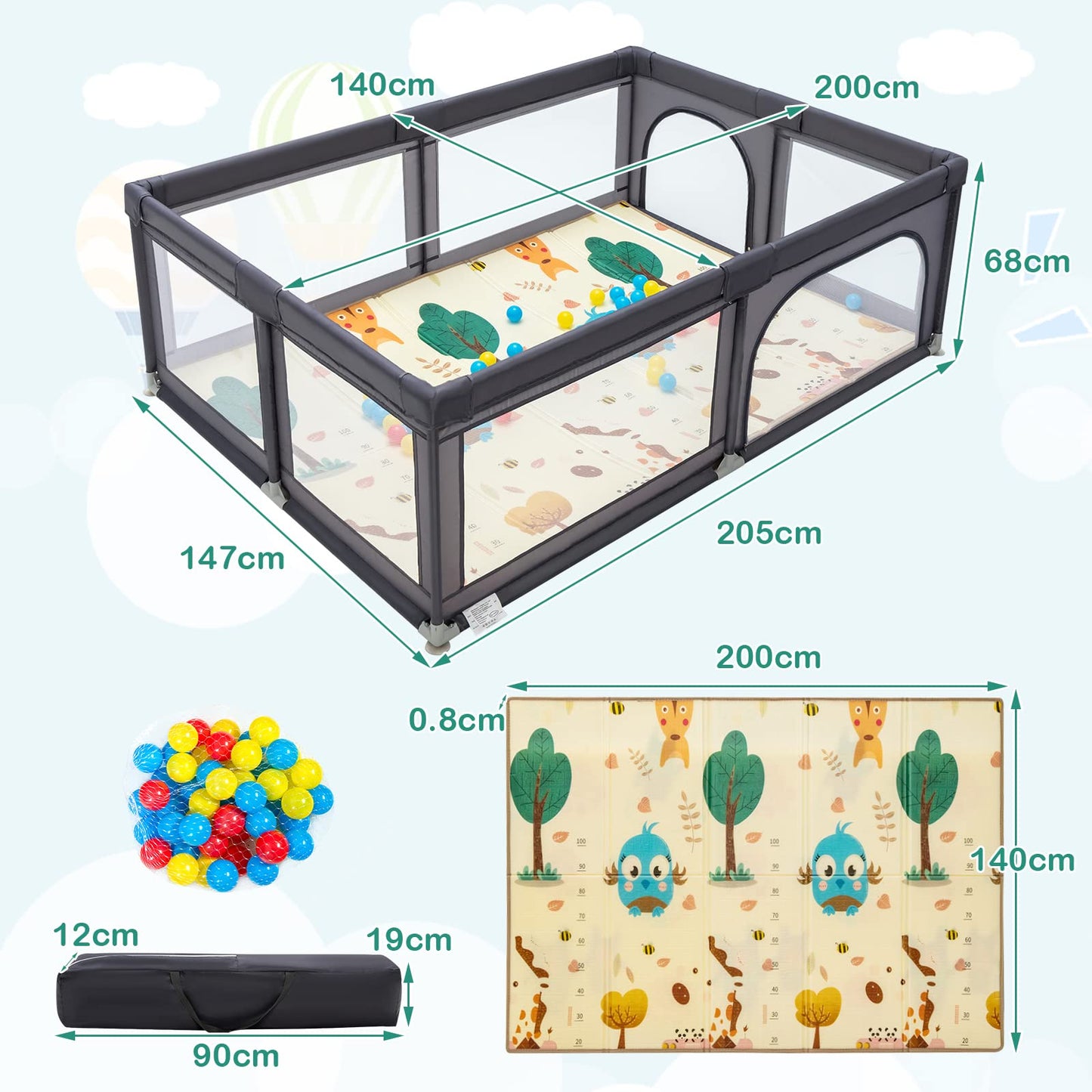 Baby Playpen for Babies and Toddlers