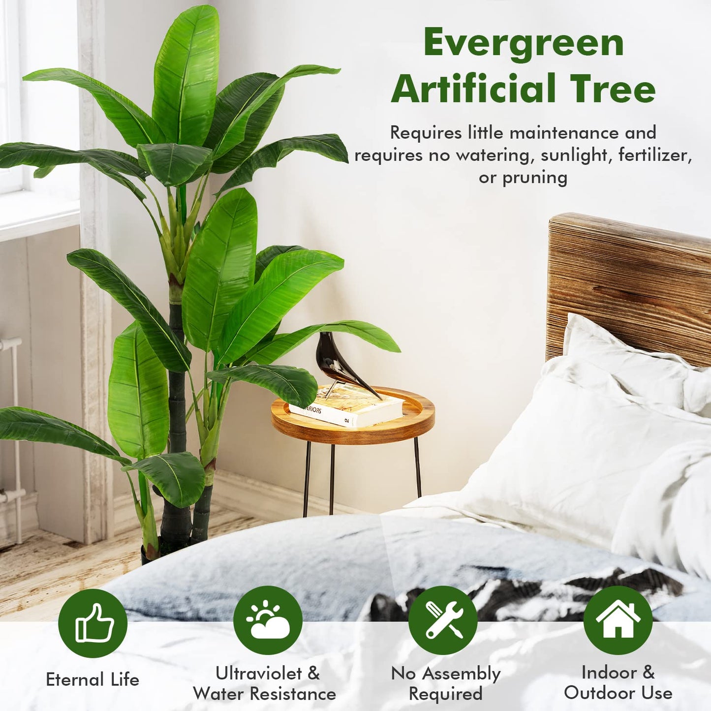 150cm Artificial Bird of Paradise Tree with Pot