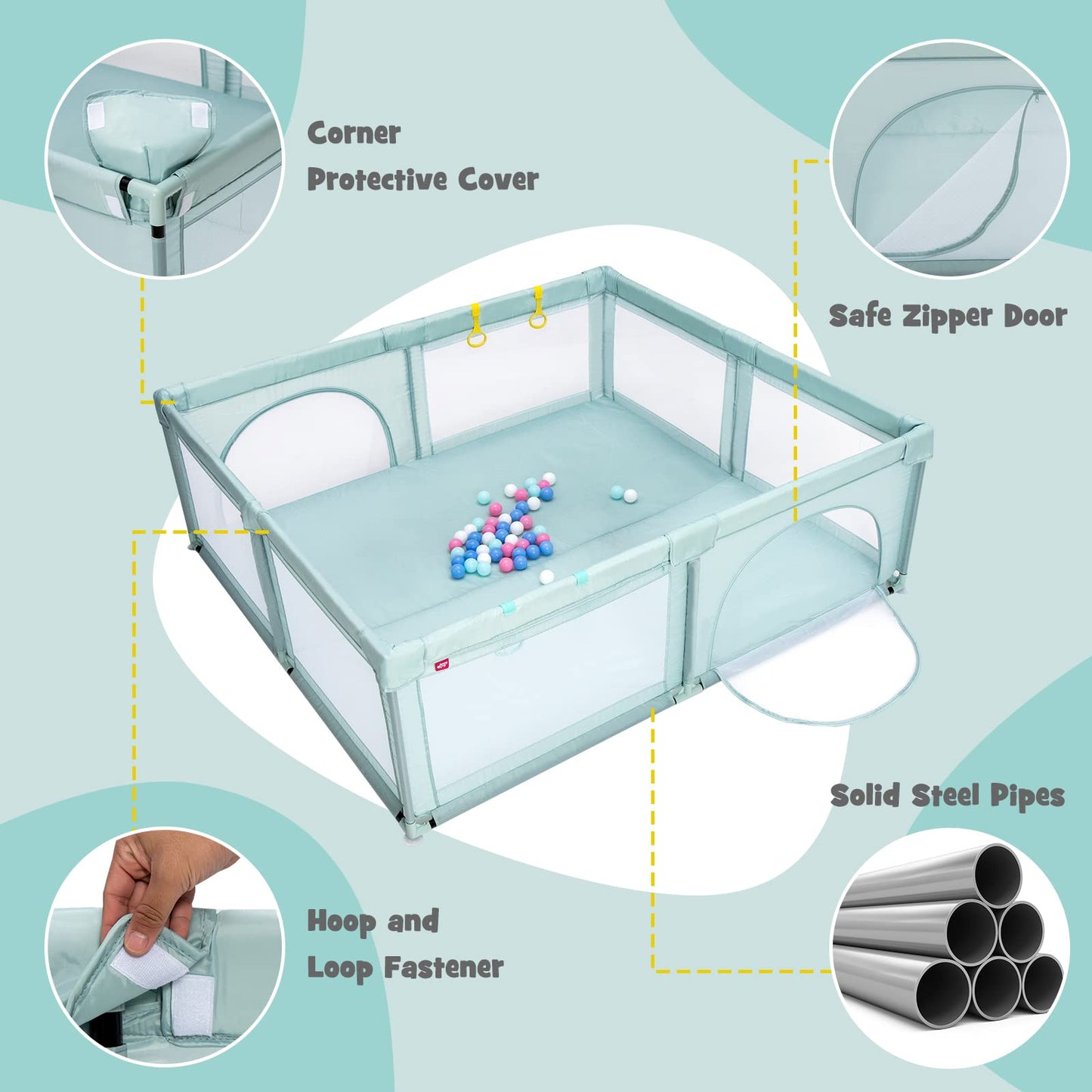 Baby Playpen for Babies and Toddlers