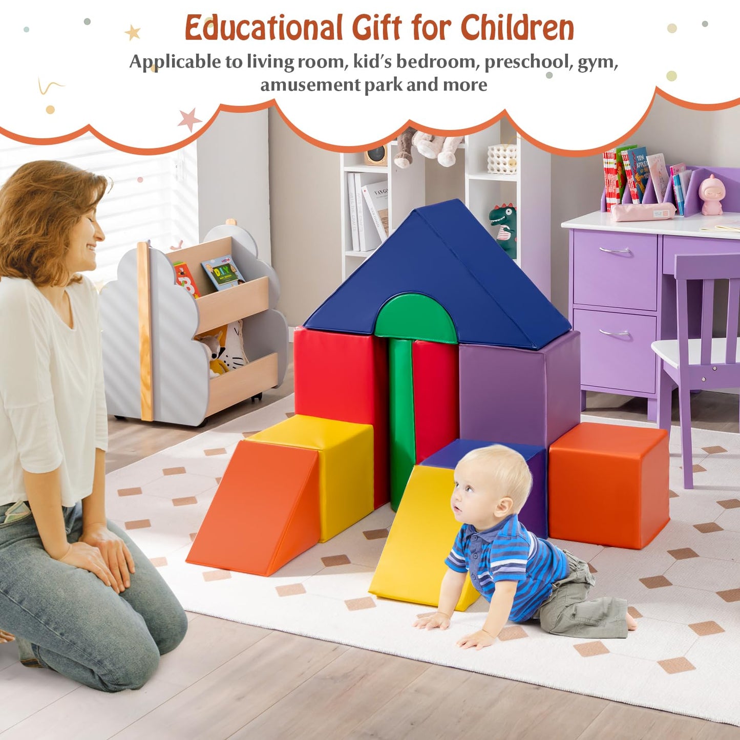 11 Piece Climb and Crawl Foam Block Play Set