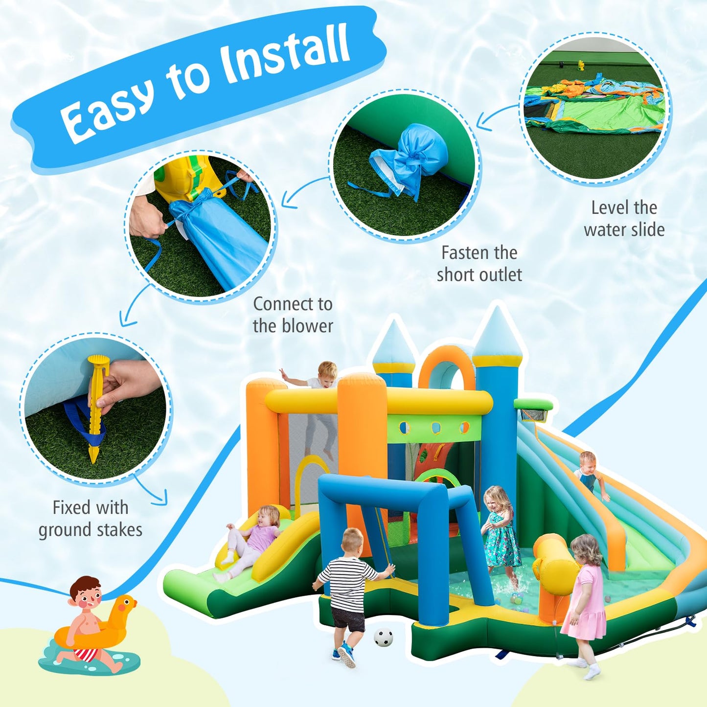 Blow Up Bounce House for Outdoor Indoor Play