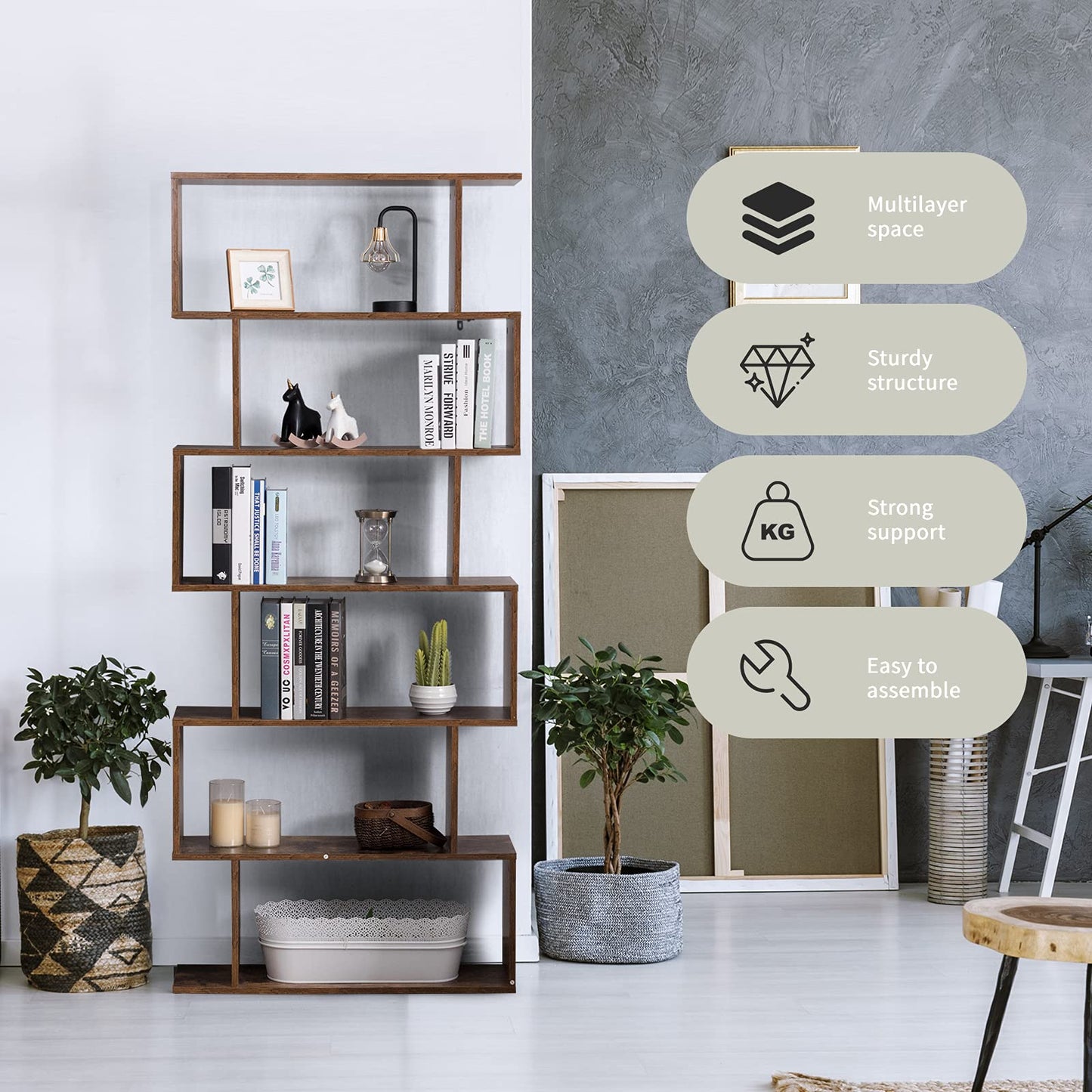5/6 Tiers Freestanding Storage Shelf