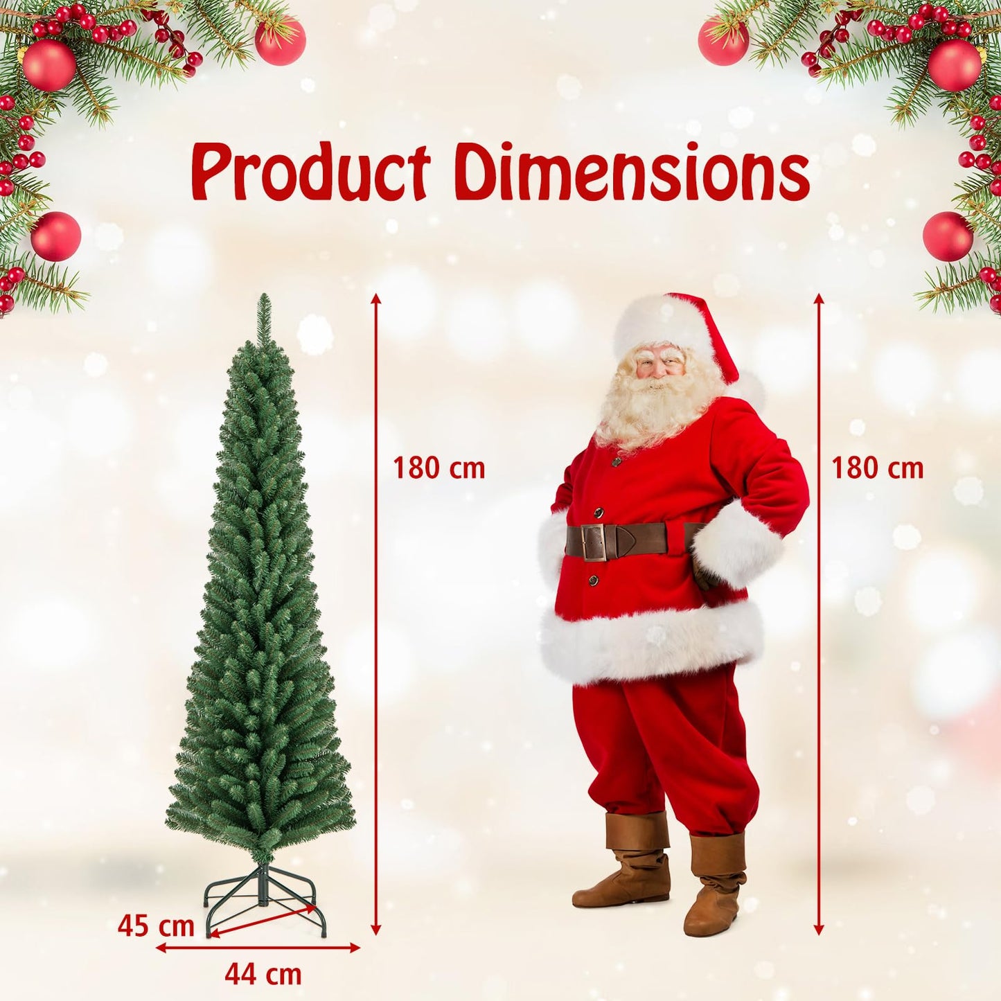 Artificial Christmas Tree with Quick Shape Technology and Lush Branch Tips