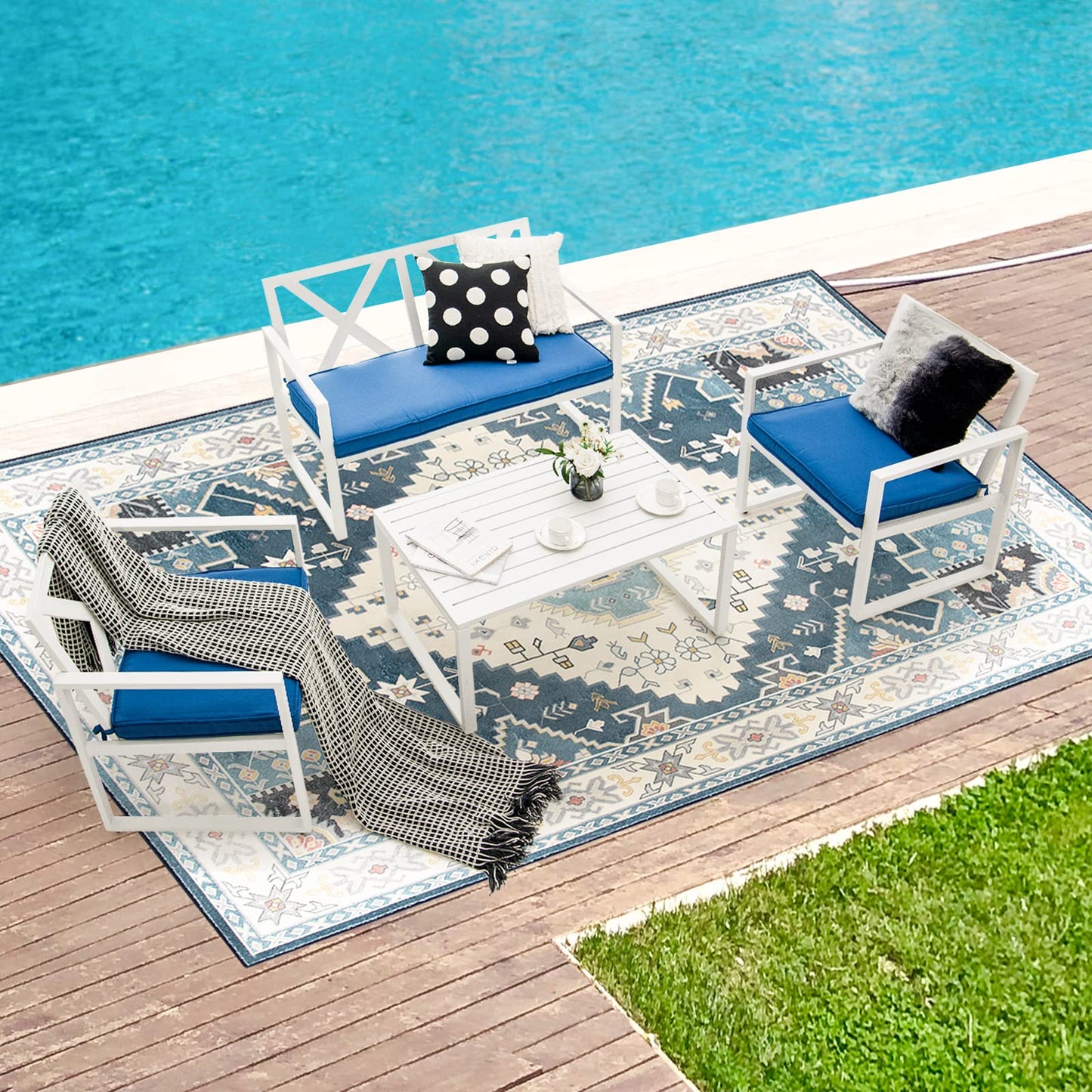 Giantex 4 Pieces Garden Furniture Set