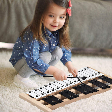27 Notes Full Size Glockenspiel Xylophone with Carrying Bag