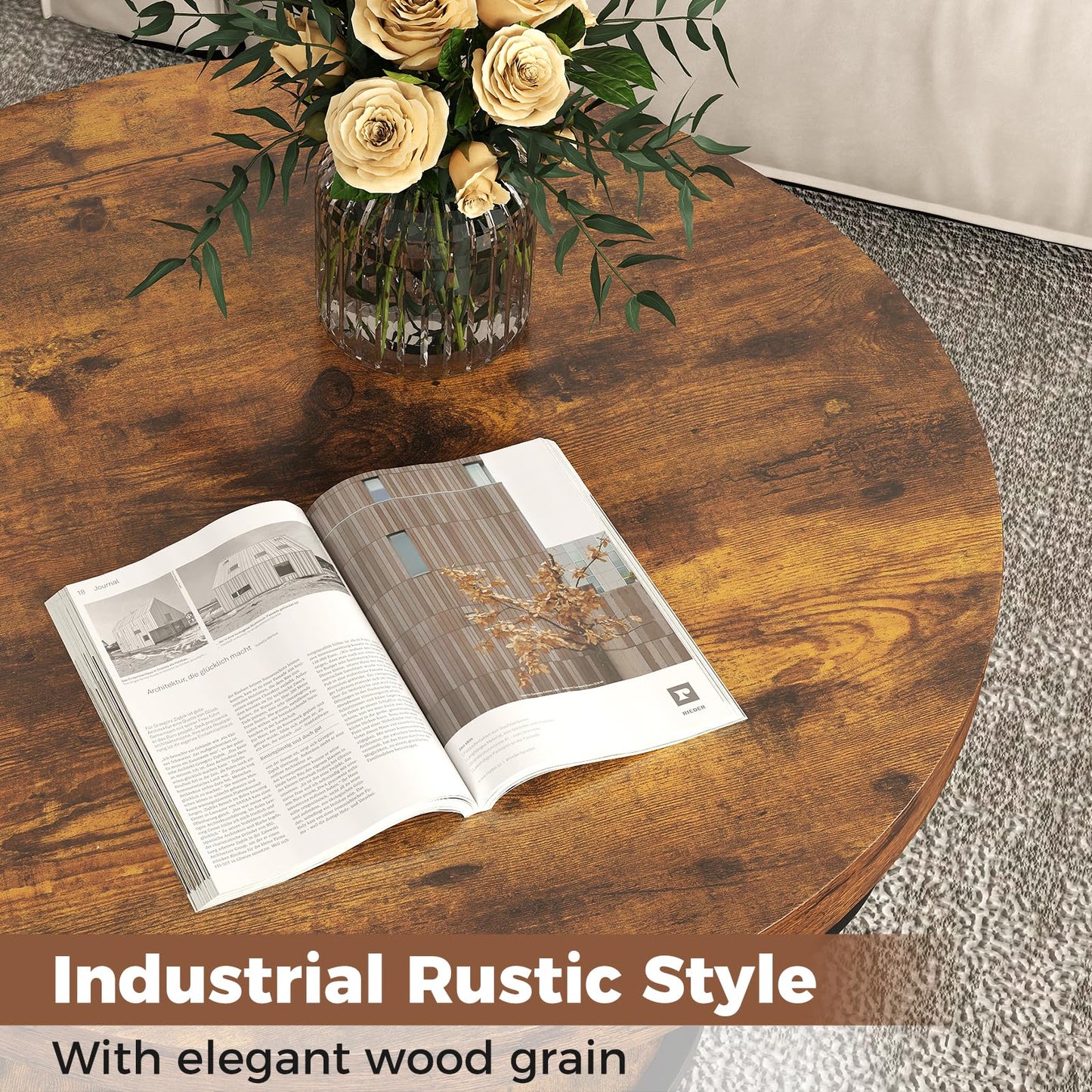 2-Tier Metal Frame Industrial Accent Cocktail Center Unit Sofa Side Tea Table