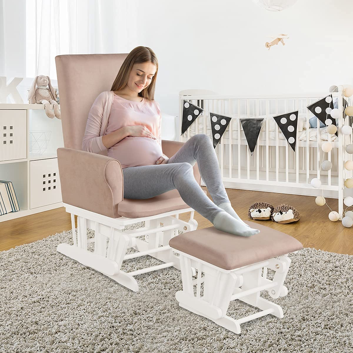 Nursing Glider and Footstool