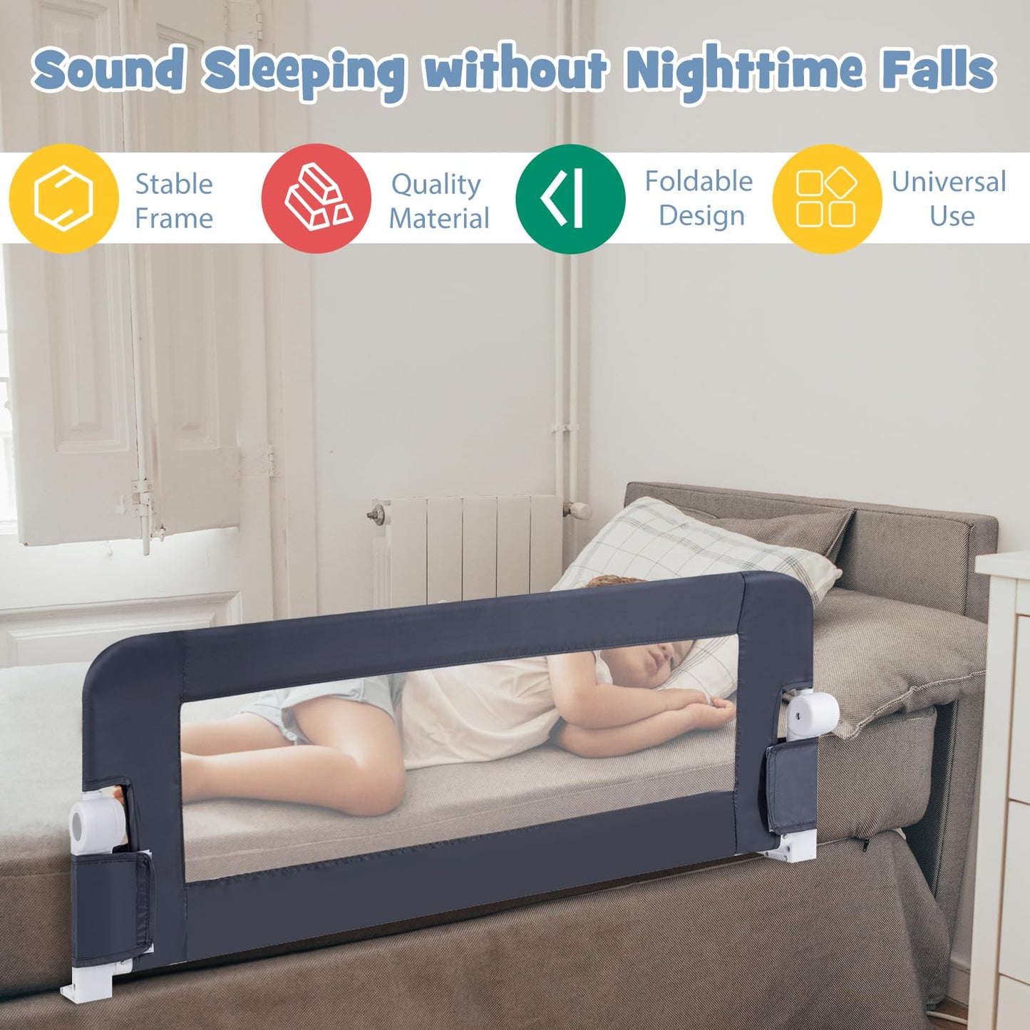 Swing Down Toddler Safety Beds Guard