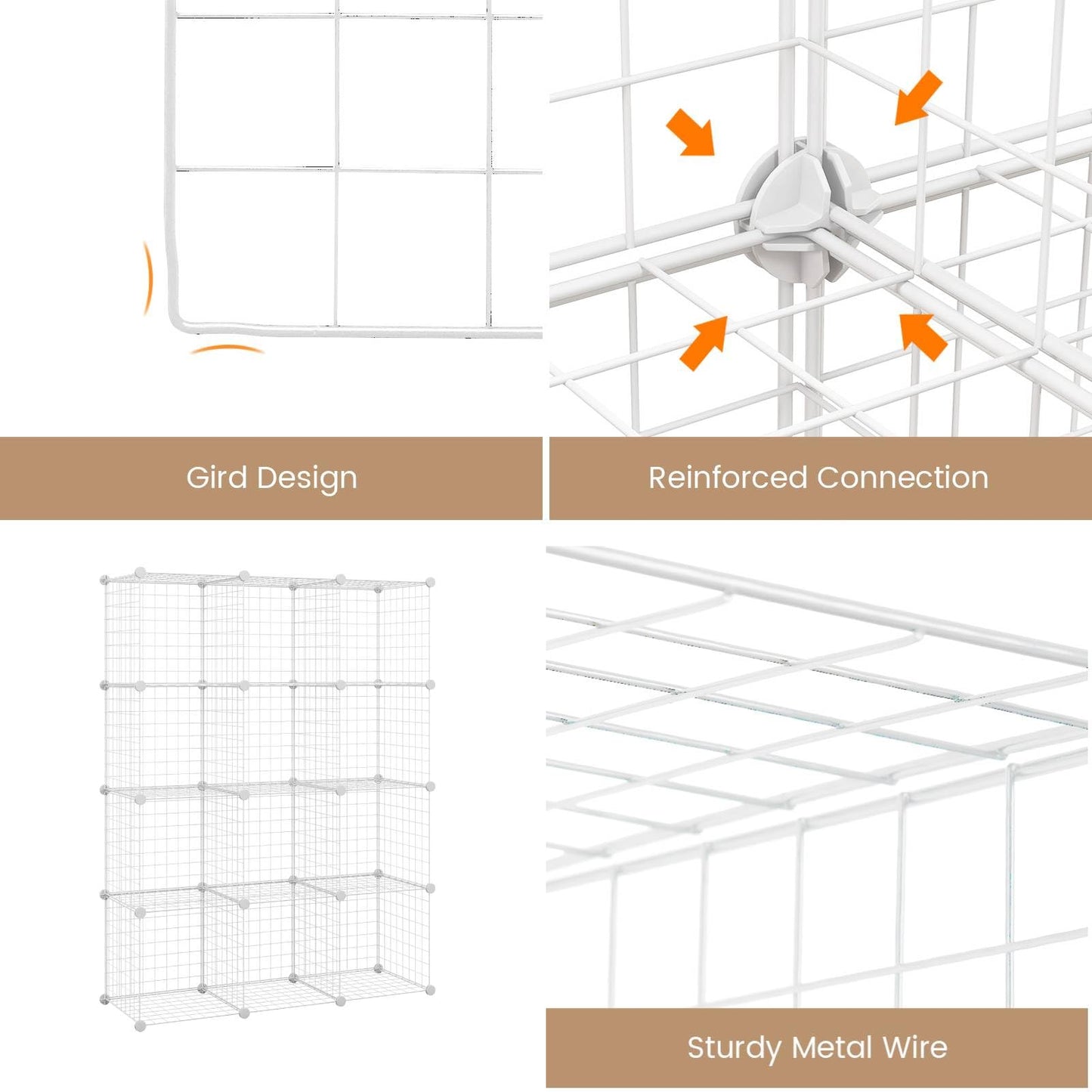 12 Wire Cube Storage Unit