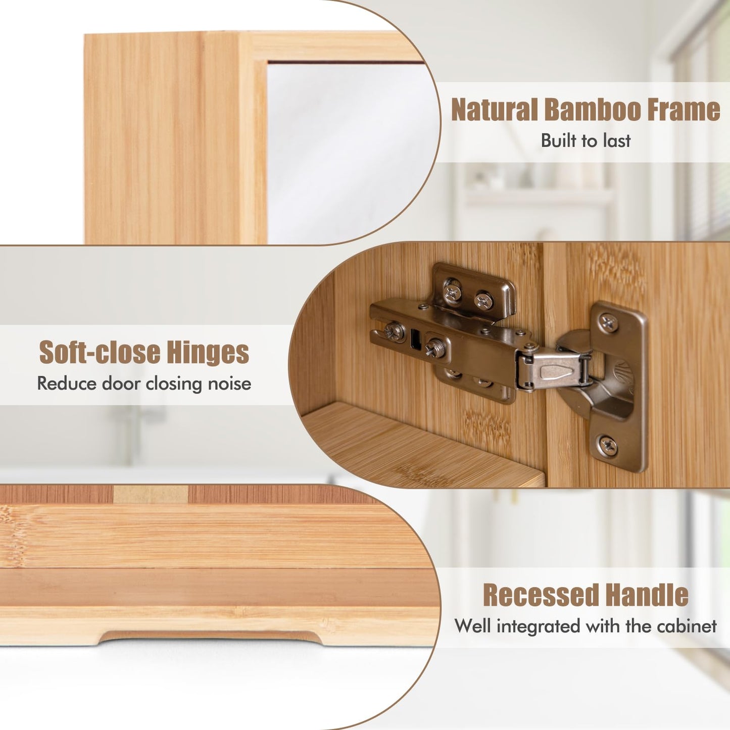 Wall Mounted Storage Cupboard with Reversible Double Door