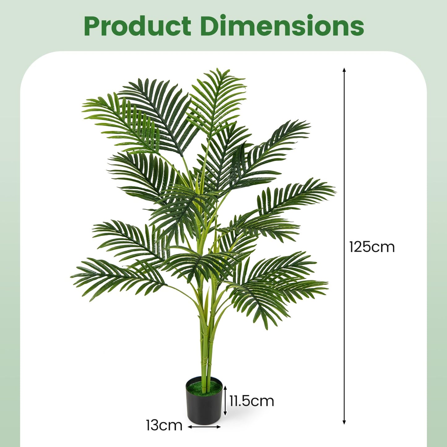 1.2M Artificial Palm Paradise Plant Large Fake Potted Tree