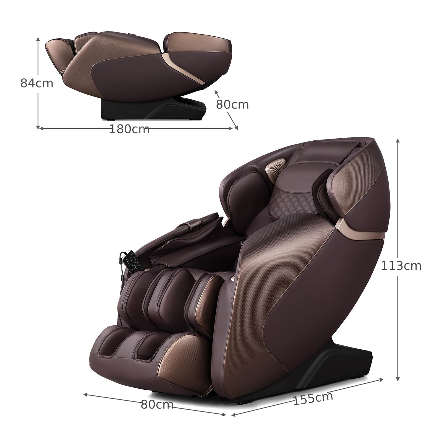 Full Body Electric Zero Gravity Massage Recliner with Foot Roller