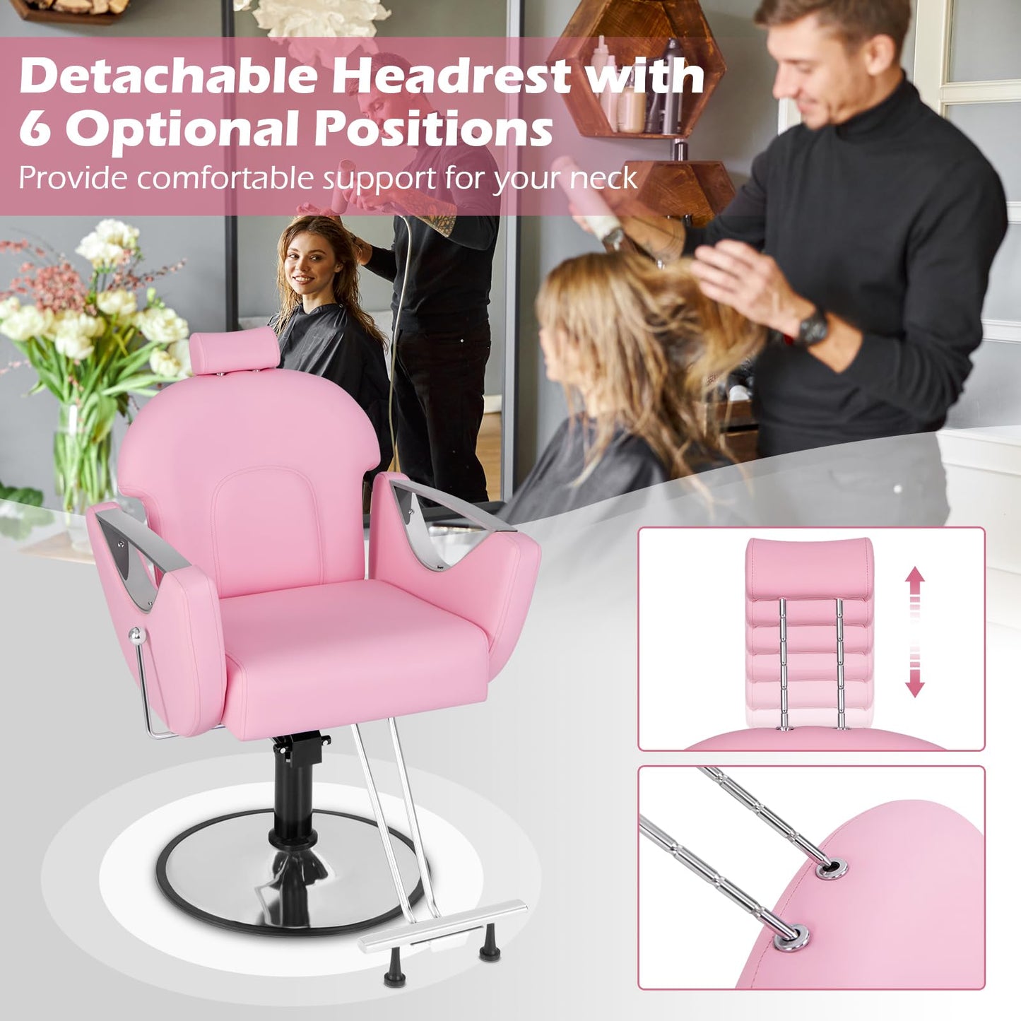 Reclining Salon Chair for Hair Stylist
