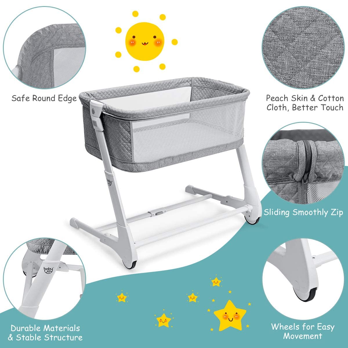 Baby Sleeper Bassinet with Mattress