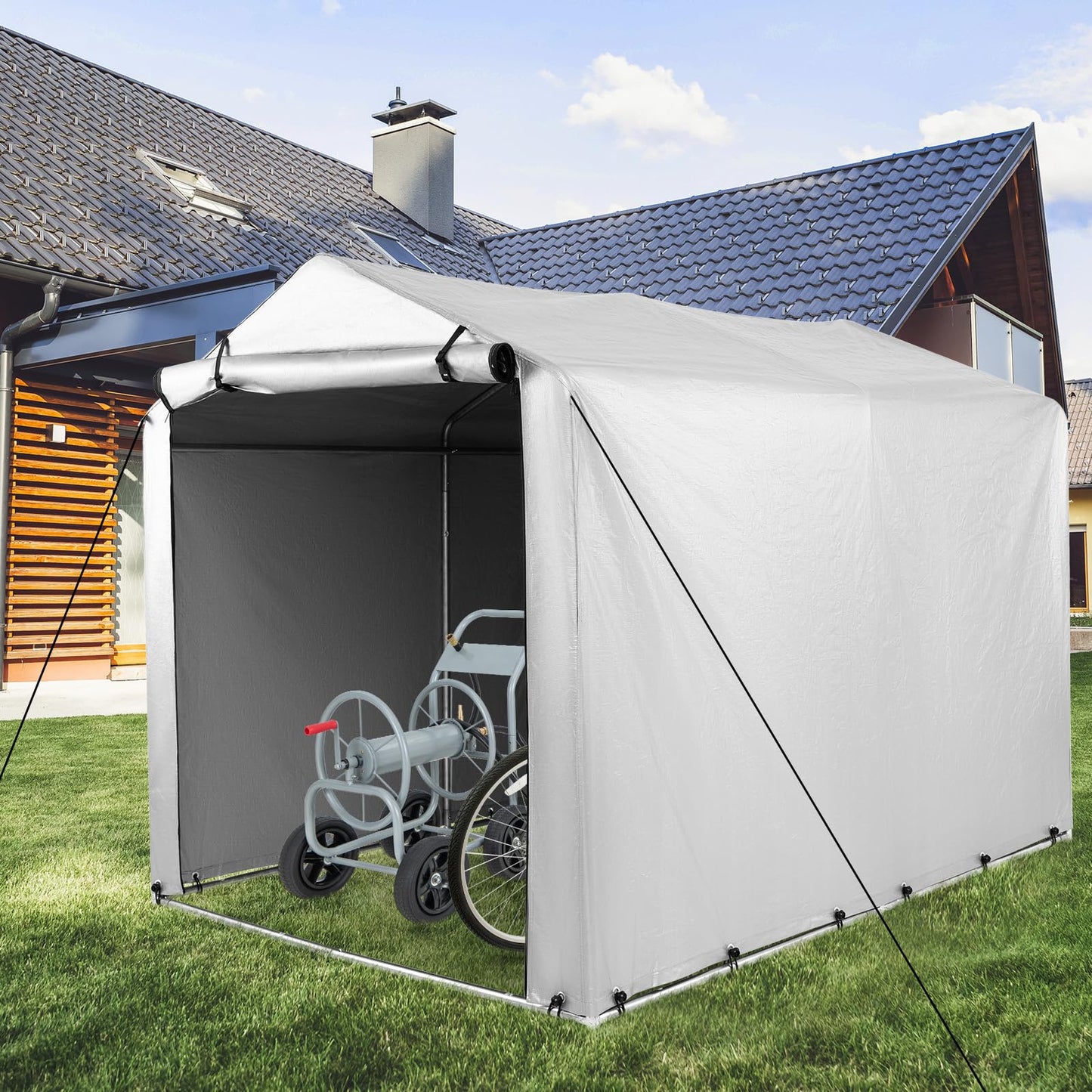 Outdoor Storage Shed Portable Garage Shelter for Bikes