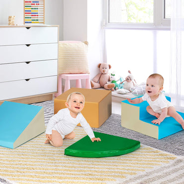 4 Pieces Climb and Crawl Foam Play Set for Toddlers